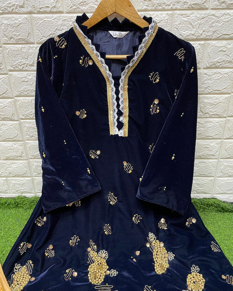 Luxury Pret Pure Velvet Stylish Pakistani Wear Readymade Pret Collection