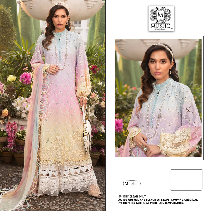 Mushq M 141 Cotton Stylish Designer With Embroidered Casual Wear Salwar Suit