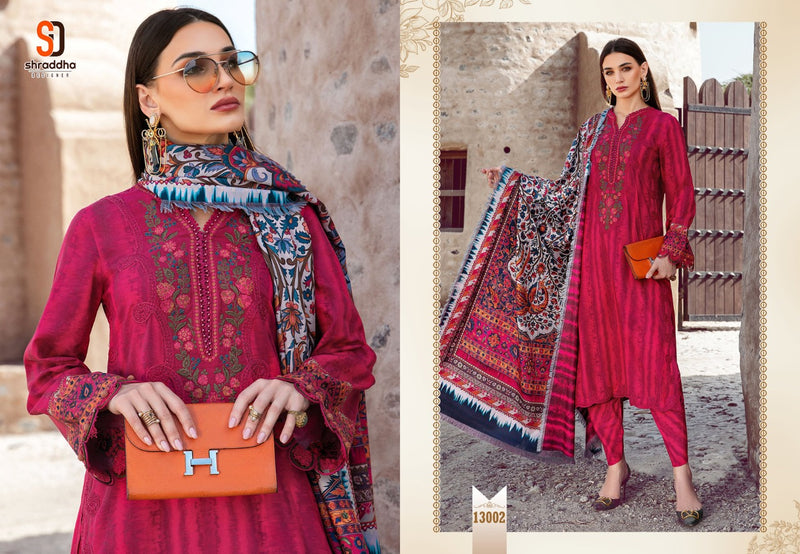 Sharddha M Print Vol 13 Chiffon With Heavy Embroidery Work Stylish Designer Pakistani Salwar Kameez