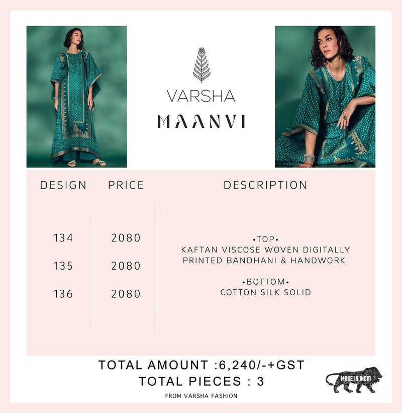 Varsha Maanvi Viscose With Beautiful Work Stylish Designer Festive Wear Fancy Salwar Kameez