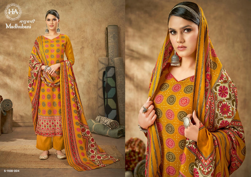 Harshit Fashion Madhubani Pashmina With Heavy Beautiful Work Stylish Designer Festive Wear Salwar Kameez