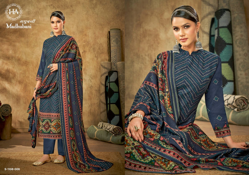 Harshit Fashion Madhubani Pashmina With Heavy Beautiful Work Stylish Designer Festive Wear Salwar Kameez