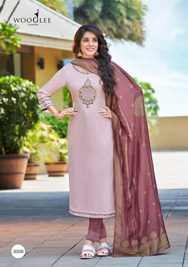 Wooglee Madhurya Viscose With Embroidery Work Stylish Designer Casual Wear Fancy kurti