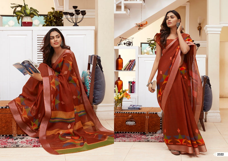Lt Fabrics Mahi Dailywear Designer Saree Collection In Linen