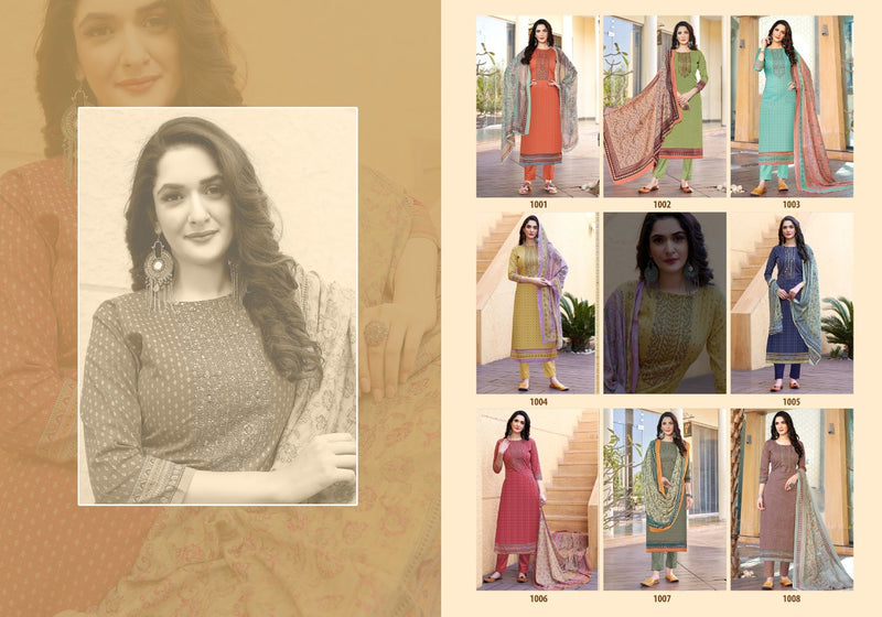 Levisha Mahira Lawn Cotton Embroidered Festive Wear Salwar Suits