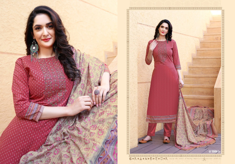 Levisha Mahira Lawn Cotton Embroidered Festive Wear Salwar Suits