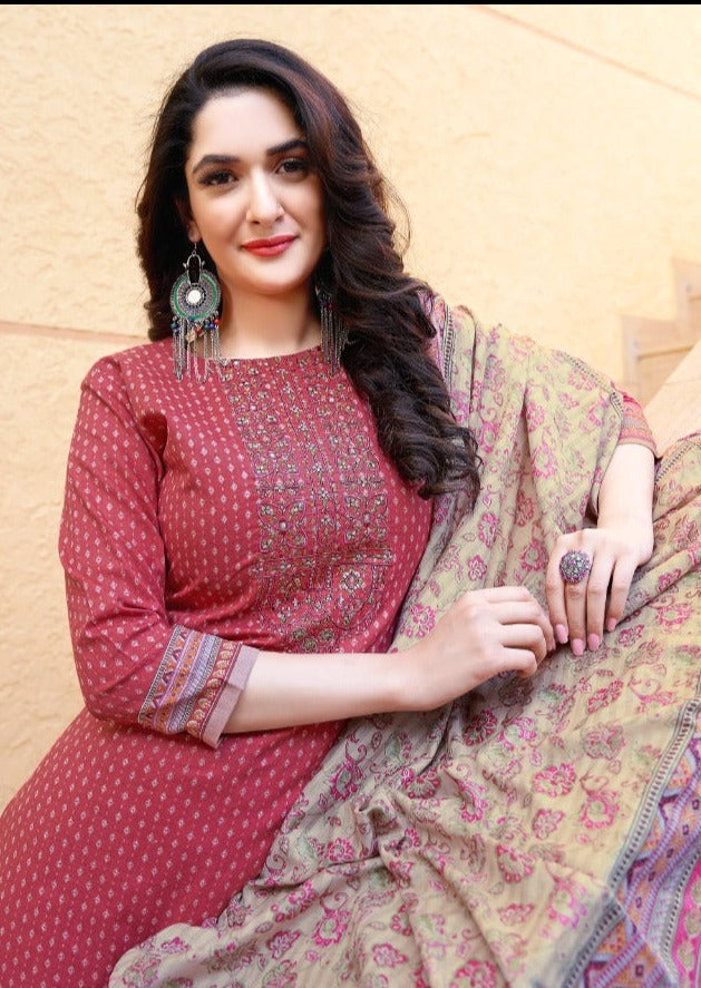 Levisha Mahira Lawn Cotton Embroidered Festive Wear Salwar Suits
