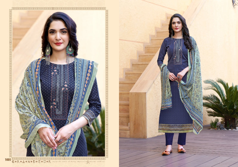 Levisha Mahira Lawn Cotton Embroidered Festive Wear Salwar Suits