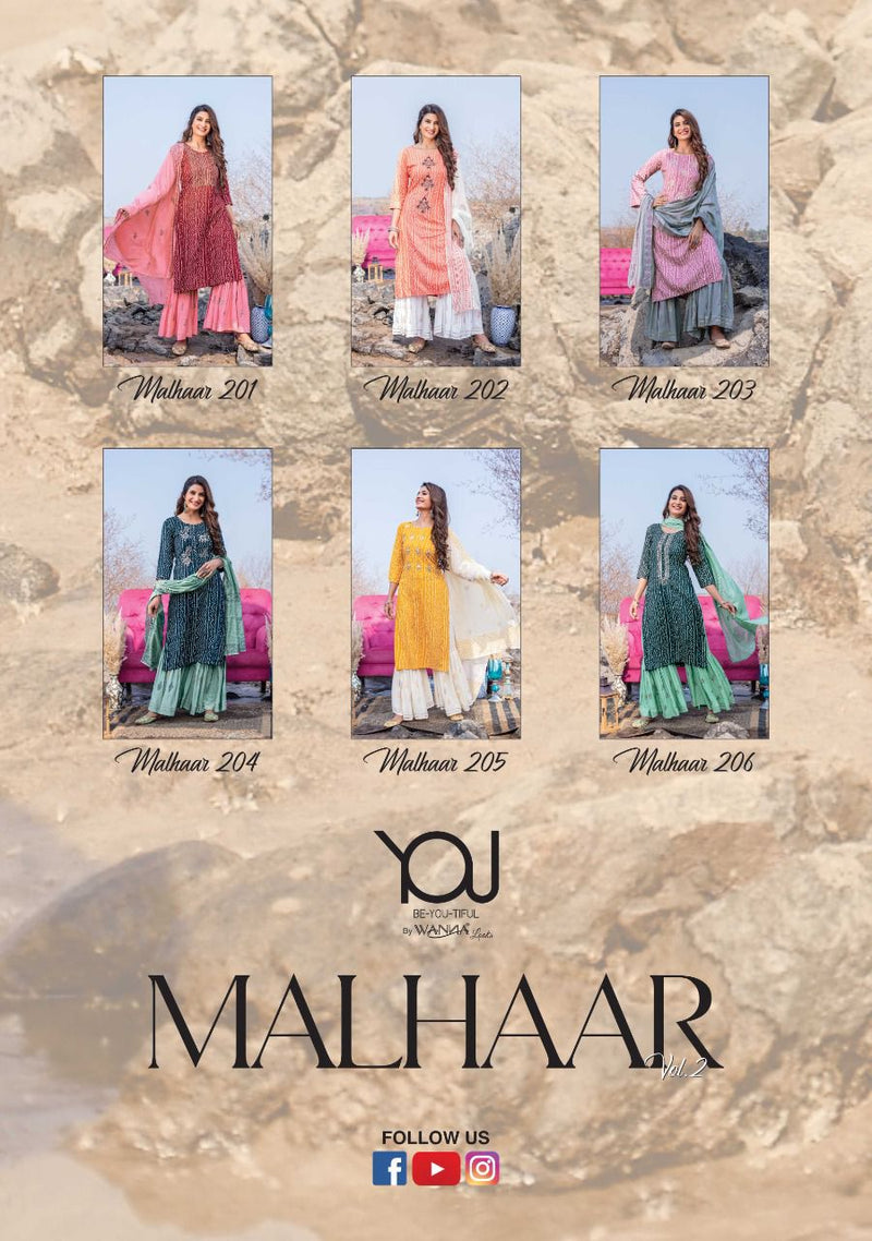 Wanna Malhaar Rayon Partywear Wear Kurti