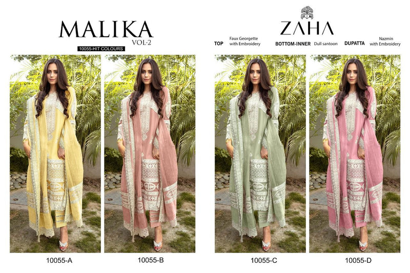 Zaha Malika Vol 2 Georgette With Beautiful Work Stylish Designer Festive Wear Fancy Salwar Kameez