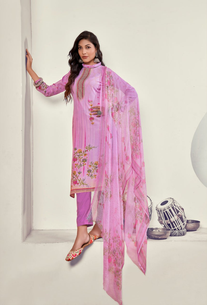 Roli Moli Creation Mallika Indo Cotton Festive Wear Salwar Suits With Designer Prints