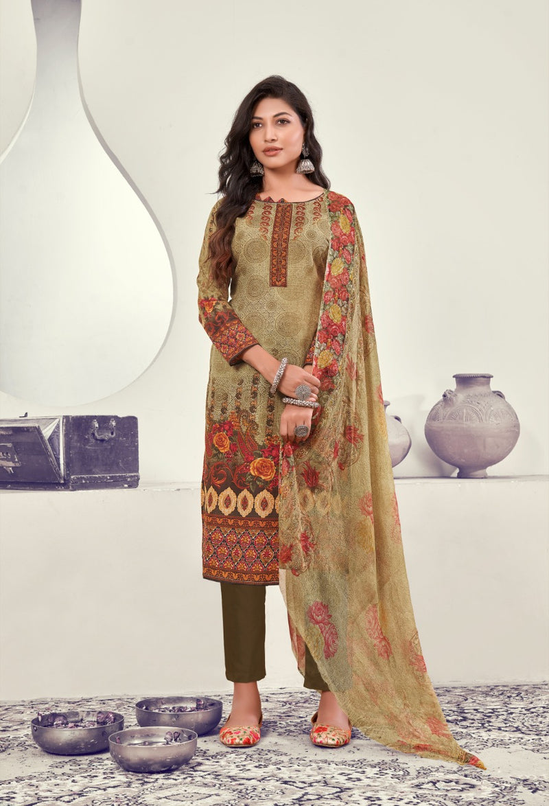 Roli Moli Creation Mallika Indo Cotton Festive Wear Salwar Suits With Designer Prints