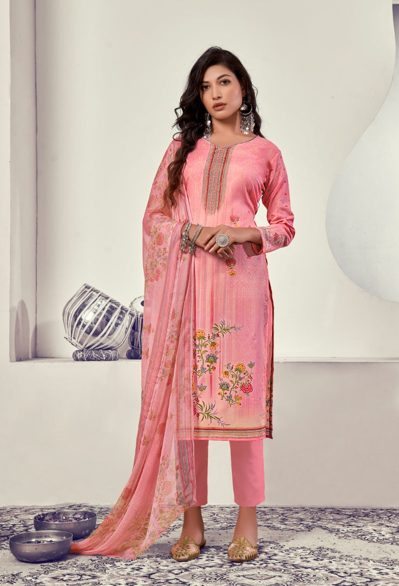 Roli Moli Creation Mallika Indo Cotton Festive Wear Salwar Suits With Designer Prints