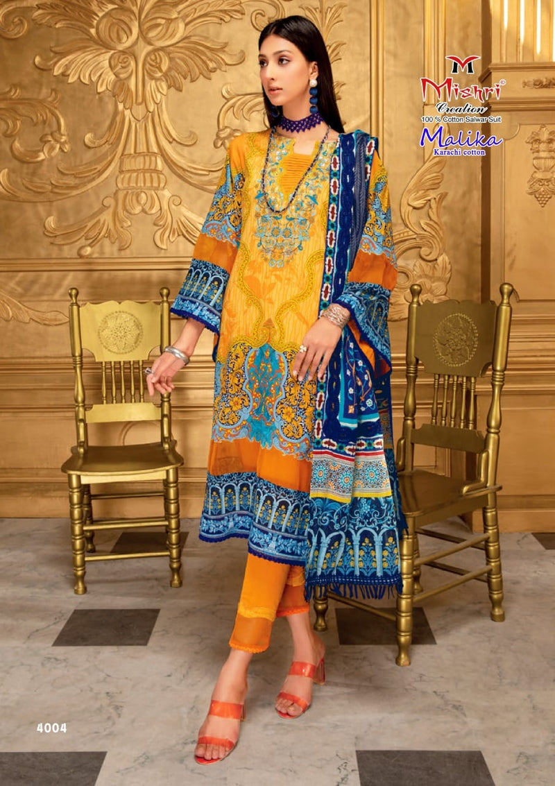 Mishri Creation Mallika Vol 4 Cotton Printed Pakistani Style Festive Wear Salwar Suits
