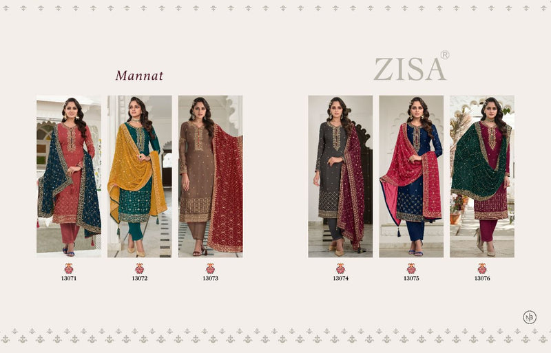 ZISA Mannat Stylish Silk Designer Wear Salwar Kameez