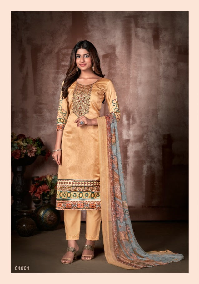 SKT Suits Maria Jam Cotton Party Wear Salwar Suits With Beautiful Digital Print & Embroidery Work