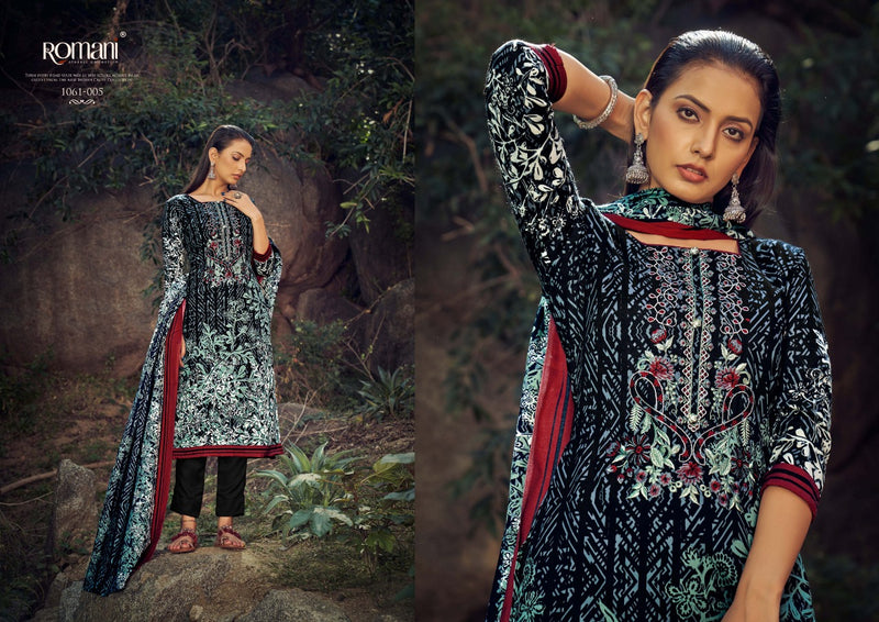 Romani Maria B Pashmina Prints With Fancy Embroidery Work Stylish Designer Beautiful Salwar Kameez
