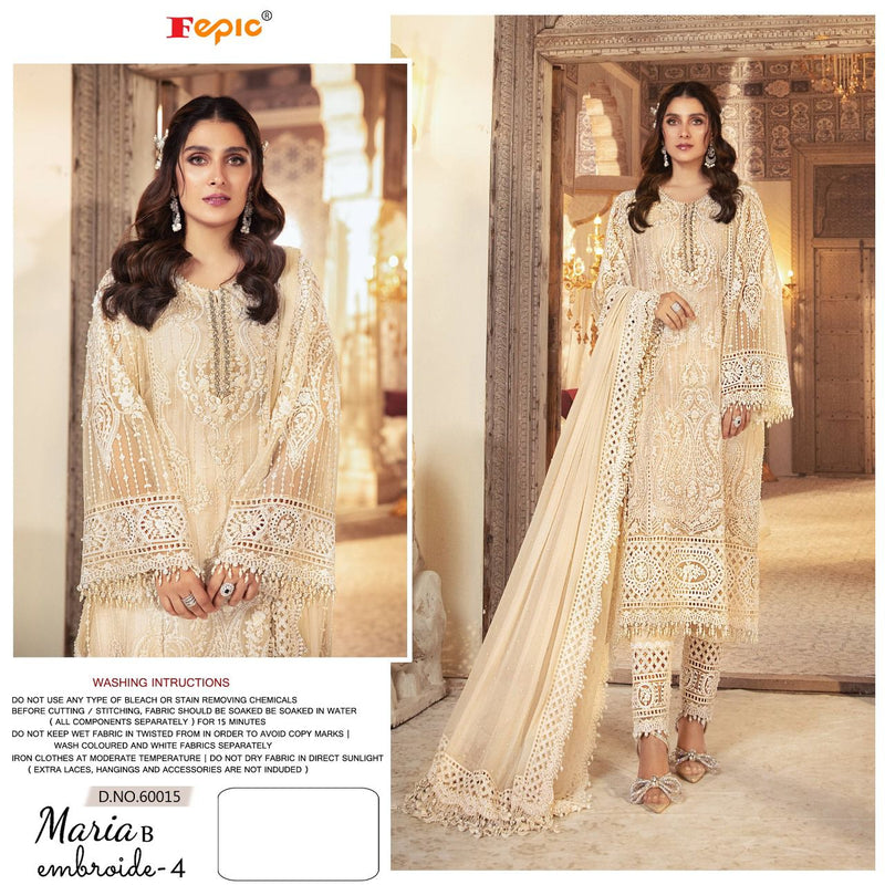 Fepic Rosemeen Maria B Embroidery Vol 4 Fox Georgette Embroidered Pakistani Style Wedding Wear Salwar Suits