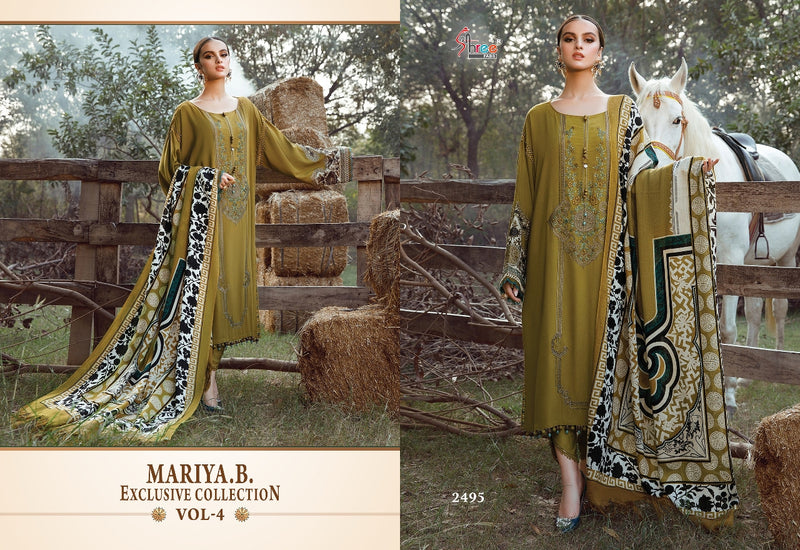 Shree Fabs Maria B Exclusive Pure Cotton With Embroidery Work Stylish Designer Pakistani Salwar Kameez