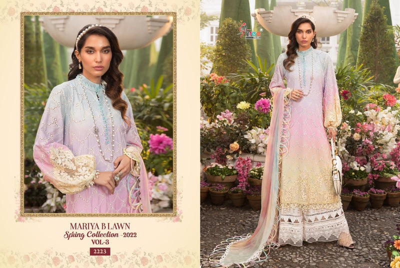 Shree Fabs Maria B Lawn Spring Collection 2022 Vol 3 Pure Lawn Pakistani Style Party Wear Salwar Suits