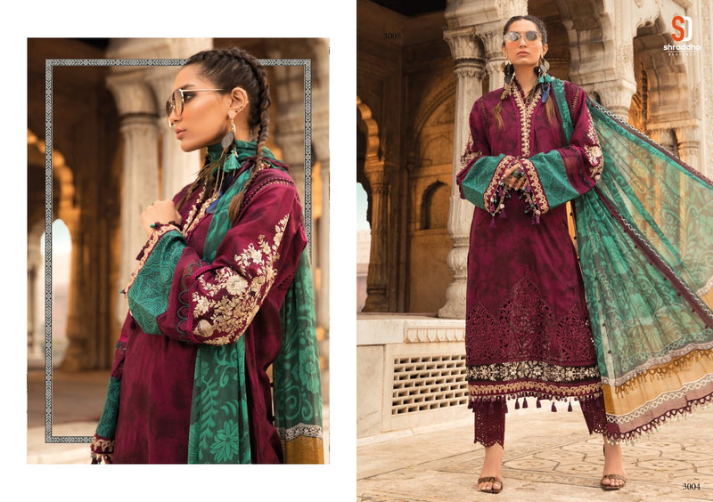 Shraddha Designer Maria B Lawn Vol 3 Lawn Cotton Designer Party Wear Salwar Suits