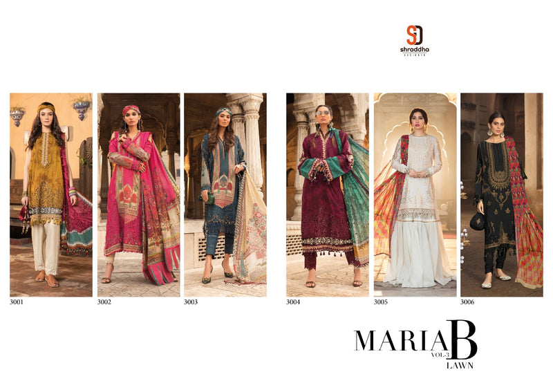 Shraddha Designer Maria B Lawn Vol 3 Lawn Cotton Designer Party Wear Salwar Suits