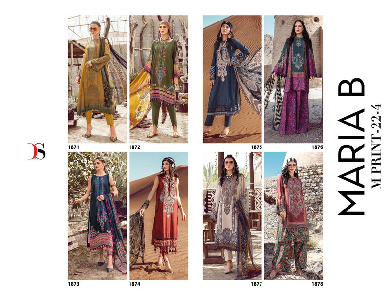 Deepsy Suit Maria B M Print 22 Vol 4 Chiffon With Embroidery Work Stylish Designer Party Wear Salwar Kameez