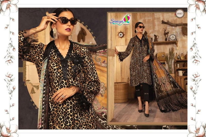 Saniya Trendz Maria B M Print Vol 3 Cotton Pakistani Style Party Wear Salwar Suits