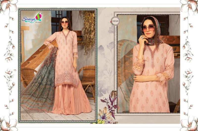 Saniya Trendz Maria B M Print Vol 3 Cotton Pakistani Style Party Wear Salwar Suits