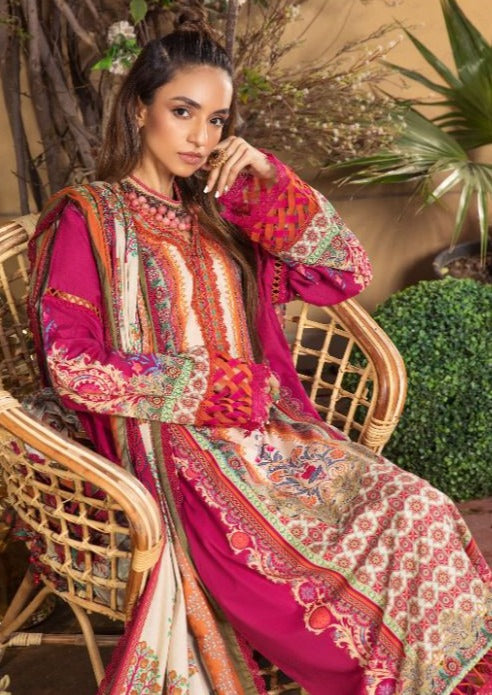 Shree Fabs Maria B M Print Vol 12 NX Pure Cotton Embroidered Party Wear Salwar Suits