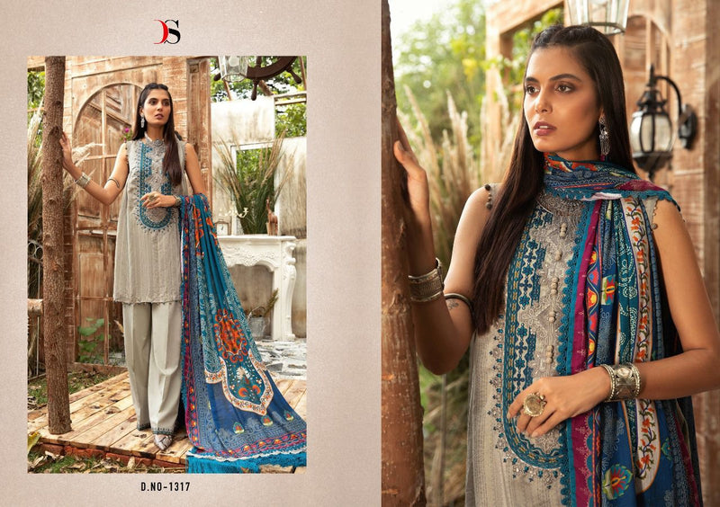 Deepsy Suit Maria B Vintage Collection 21 2Nx Cotton Pakistani Style Embroidered Party Wear Salwar Kameez