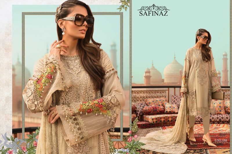 Safeenaz Maria B Vol 9 Lawn Cotton Embroidered Pakistani Style Party Wear Printed Salwar Suits