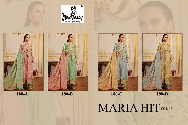 Majesty Maria Hit Vol 13 Jam Cotton Designer Party Wear Salwar Kameez