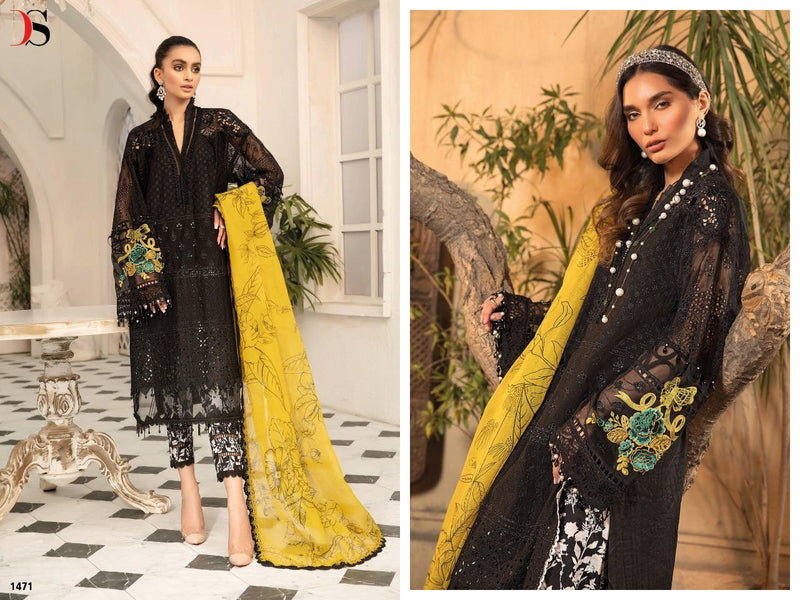 Deepsy Suits Maria B Lawn 22 2 Cotton Embroidered Pakistani Style Party Wear Salwar Suits