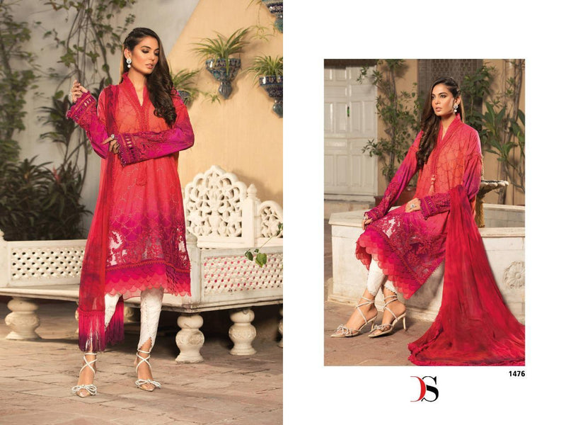 Deepsy Suits Maria B Lawn 22 2 Cotton Embroidered Pakistani Style Party Wear Salwar Suits