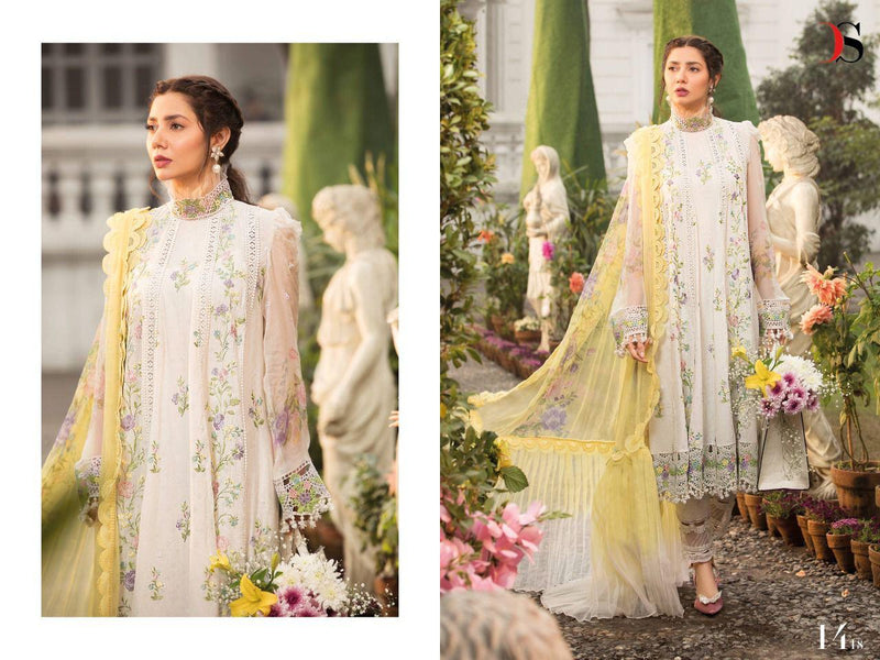 Deepsy Suits Mariab Lawn 22  NX Cotton Embroidered Pakistani Style Party Wear Salwar Kameez