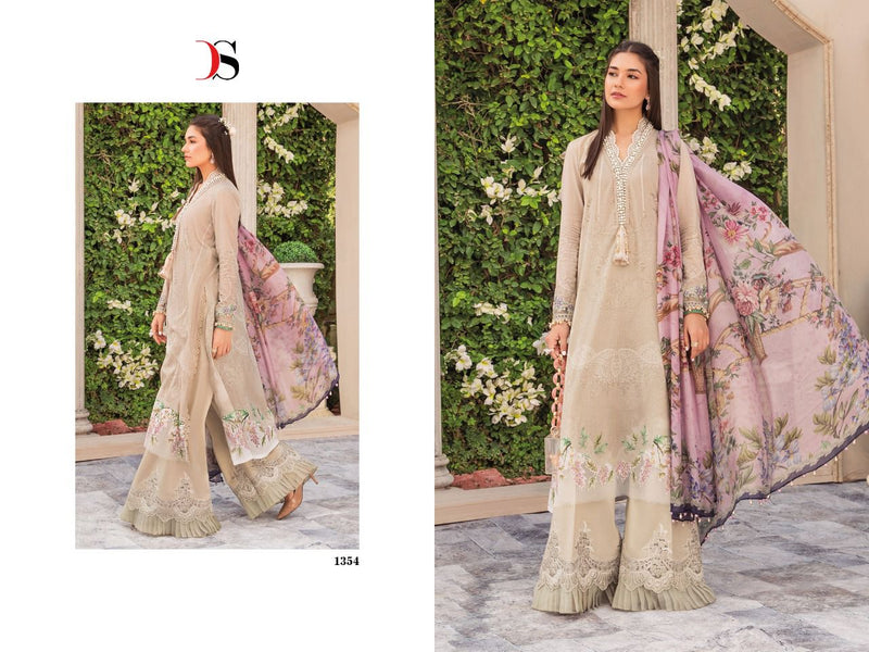 Deepsy Suits Mariab M Print 22 Jam Cotton Embroidered Party Wear Salwar Suits