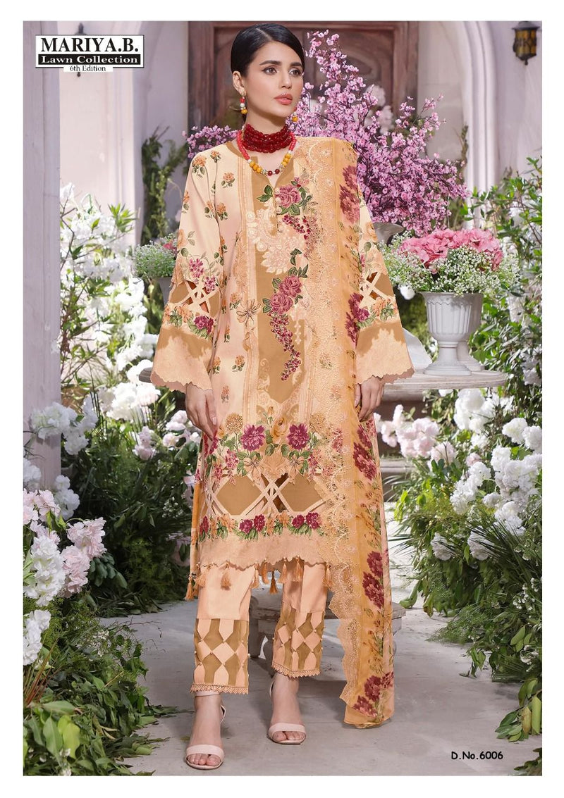 Mariya B lawn Vol 6 Pure Cotton With Printed Work Stylish Designer Pakistani Salwar Kameez