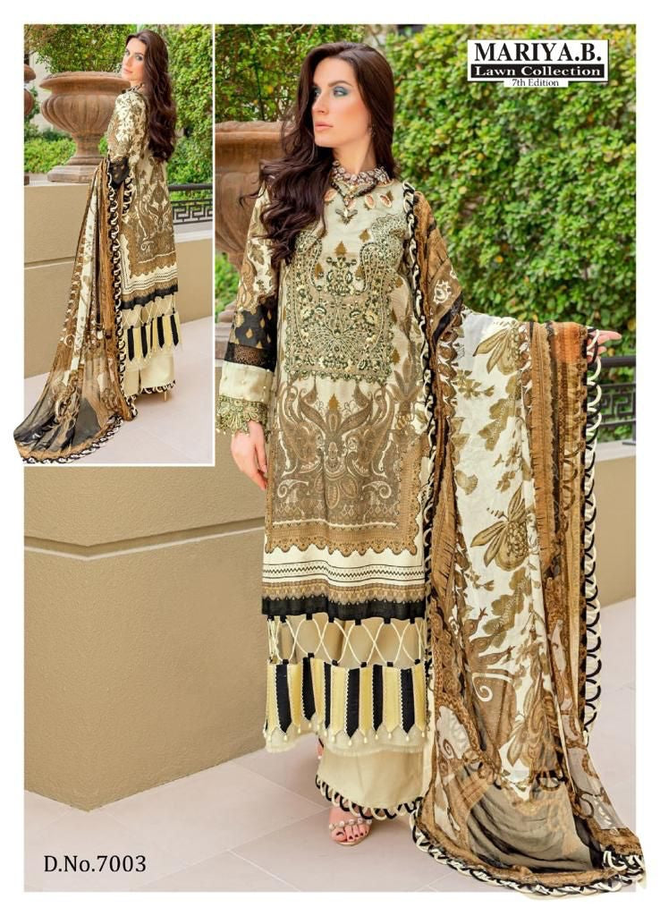 Mariya B Vol 7 Pure Cotton With Heavy Embroidery work Stylish Designer Pakistani Salwar Kameez