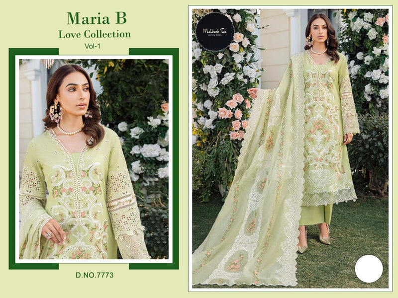 Mehboob Tex Mariya B Love Collection Vol 1 Cotton Designer Pakistani Style Embroidered Party Wear Salwar Kameez