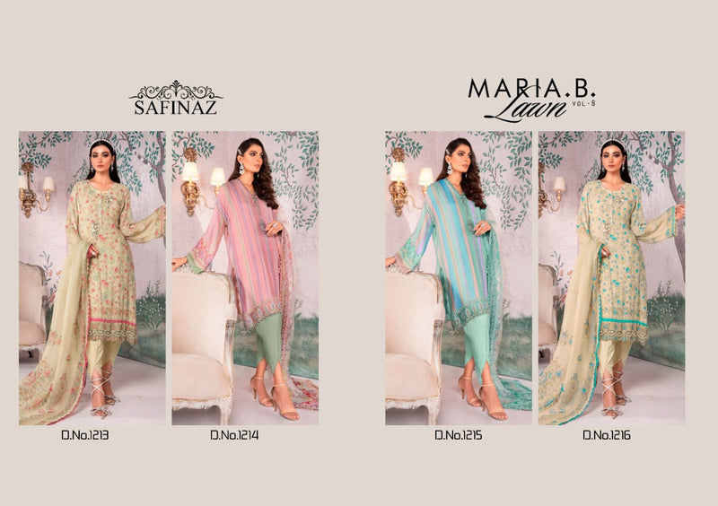 Safinaz Mariya B Vol 8 Lawn Cotton Pakistani Style Party Wear Salwar Suits