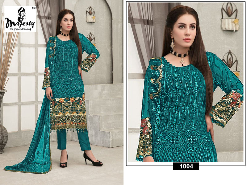 Majesty Maryam's Vol 5 Georgette  With Beautiful Embroidery Work Stylish Designer Wedding Wear Salwar Kameez