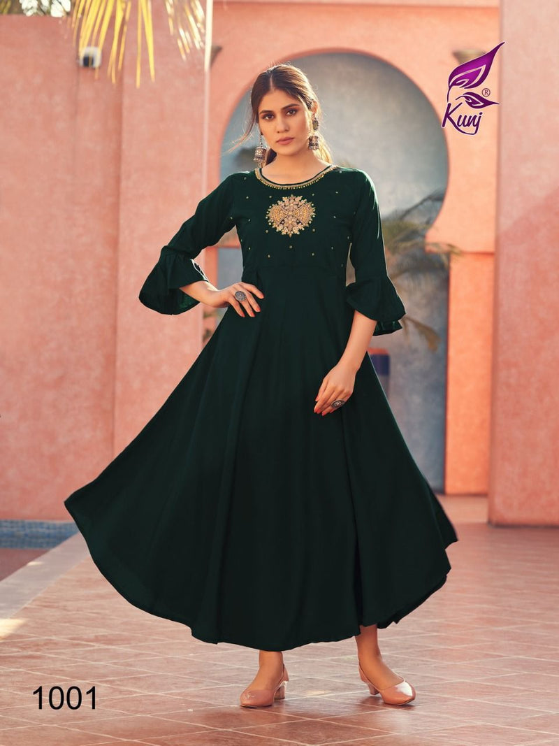 Buy RANI SA Georgette Black Colour Kurti and Pant Set For Women With  Duppata at Amazon.in