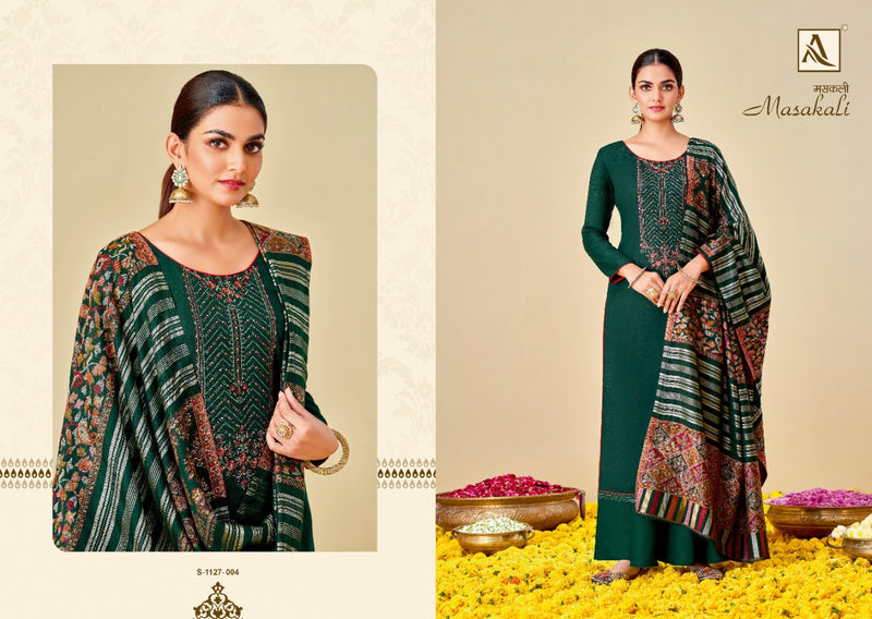 Alok Suit Masakali Pashmina With Fancy Embroidery Work Stylish Designer Attractive Look Salwar Suit