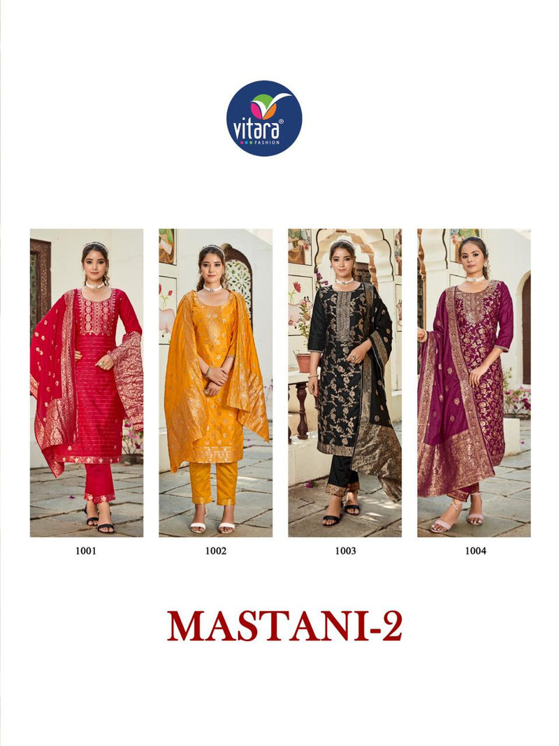 Vitara Fashion Mastani Vol 2 Dolla Viscose Weaving Jacquard Fancy Designer Partywear Kurti