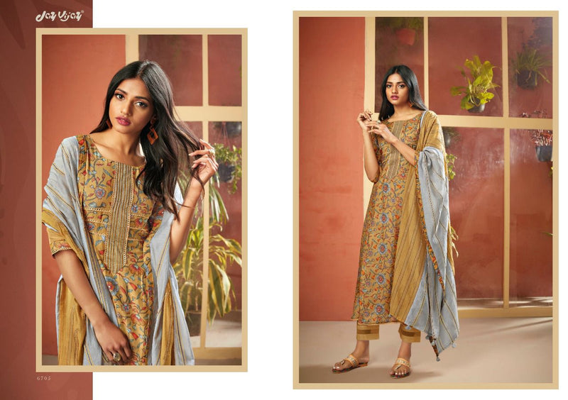 Jay Vijay Maya Moga Silk Festival Salwar Suits With Digital Print