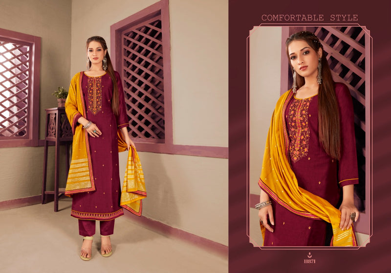 Panch Ratna Mayuri Parampara Silk Embroidered Festive Wear Salwar Suits
