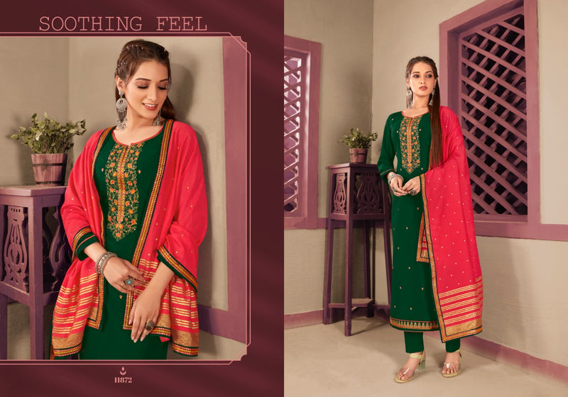Panch Ratna Mayuri Parampara Silk Embroidered Festive Wear Salwar Suits