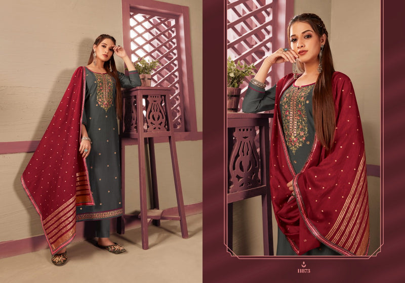 Panch Ratna Mayuri Parampara Silk Embroidered Festive Wear Salwar Suits