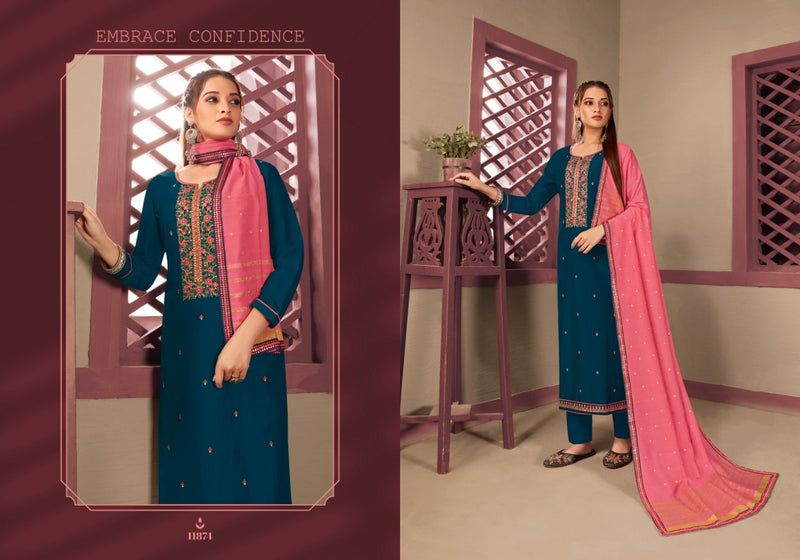 Panch Ratna Mayuri Parampara Silk Embroidered Festive Wear Salwar Suits